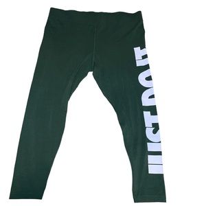 Nike just do it leggings 2X army green